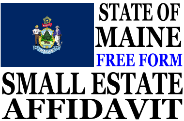Small Estate Affidavit Maine